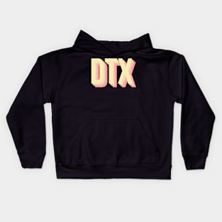 DTX sunset colors Kids Hoodie